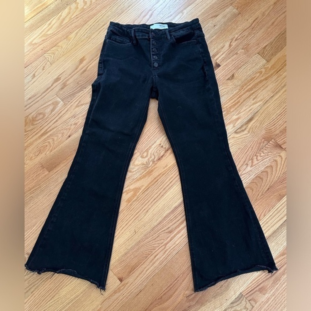 Bridge by GLY Black Button-Fly Flare Jeans – Size 30